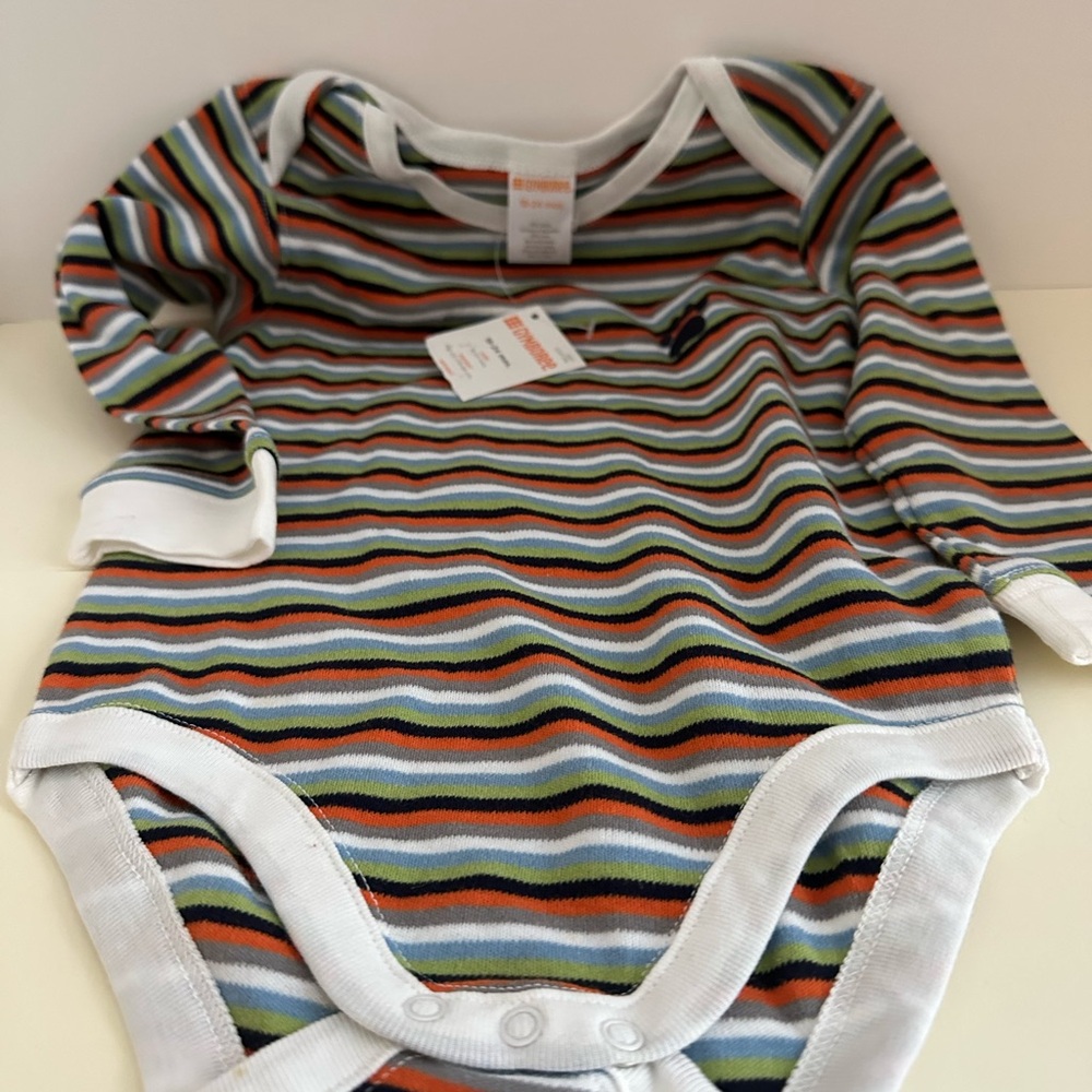 Bundle Gymboree baby boy Striped Long Sleeve ( 3 pieces) size 12-18/ 18-24 / NWT